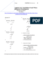 Solution Manual Applied CALC 2nd Edition Frank Wilson 1285084330 9781285084336