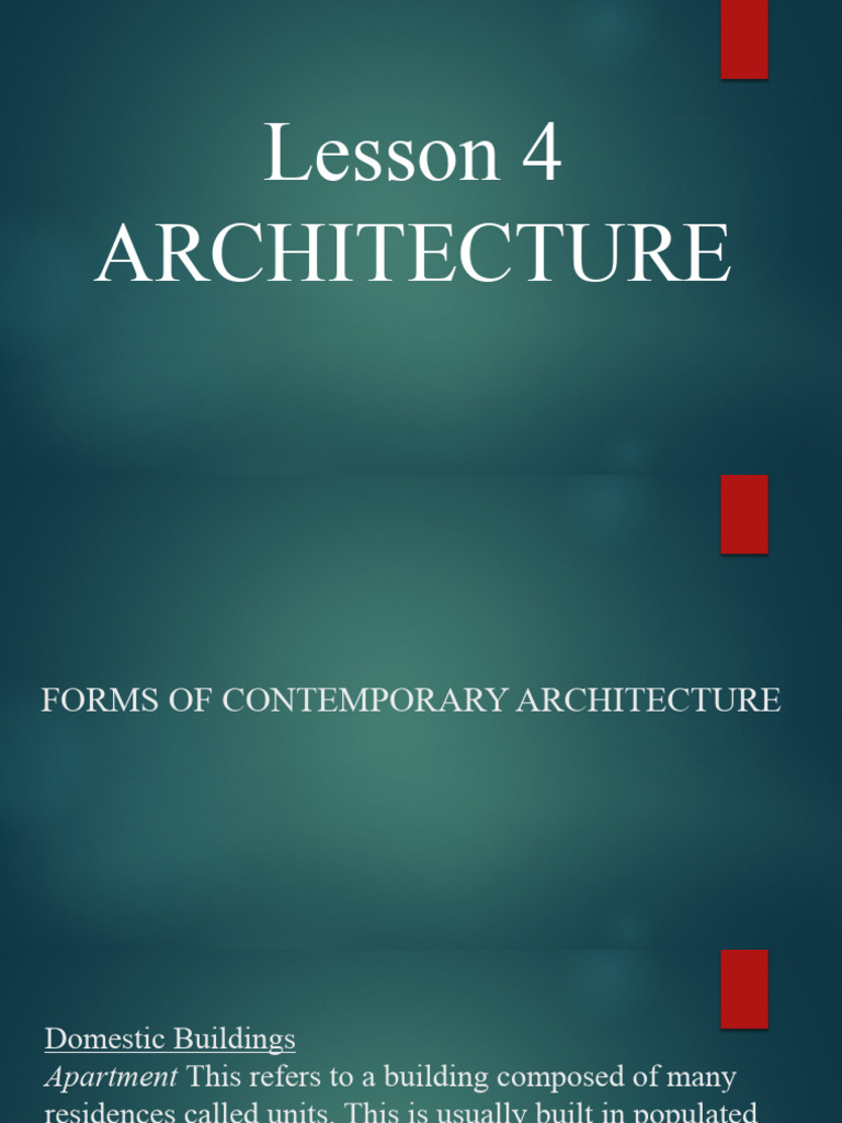 Contemporary Architecture Forms Guide | PDF