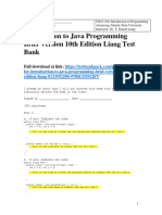 Introduction To Java Programming Brief Version 10th Edition Liang Test Bank 1