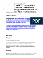 Objective-C and IOS Programming A Simplified Approach To Developing Apps For The Apple Iphone and Ipad 1st Edition Arshia Khan Solutions Manual 1