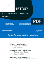 Info-Session BA-1 - History - Slides