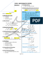 AS A LEVEL Pure Maths 1 Notes