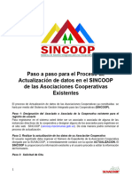 PasoapasoSINCOOP Cooperativasexistentes