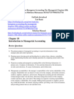 Solution Manual For Horngrens Accounting The Managerial Chapters 10th Edition Nobles Mattison Matsumura 0133117715 9780133117714