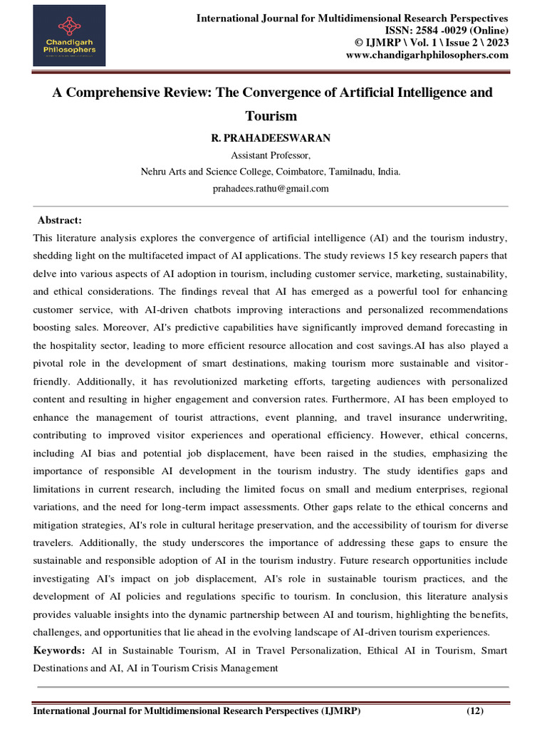 A Comprehensive Review The Convergence of Artificial Intelligence and ...