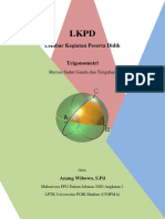 LKPD. Lembar Kegiatan Peserta Didik. Trigonometri. Rumus Sudut Ganda Dan Tengahan. Oleh - Anang Wibowo, S.PD