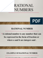 Rational Numbers Day 4
