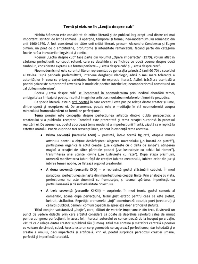 Lecția Despre Cub | PDF