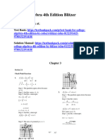 College Algebra 4th Edition Blitzer Solutions Manual 1