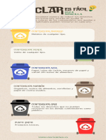 Infografía Reciclado Fácil Ilustrativa Multicolor