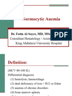 Normocytic Anemia