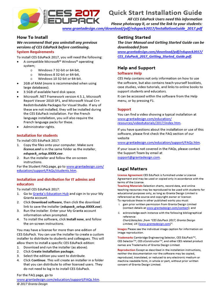 InstallationGuide 2017 | PDF | Installation (Computer Programs ...