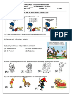 Prova de História 3º Bimestre