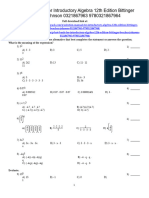 Introductory Algebra 12th Edition Bittinger Test Bank 1