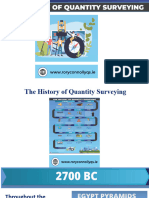 History of Quantity Surveying