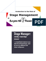 Stage Management at BHTC++