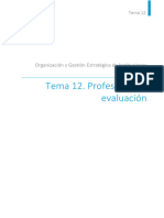 Tema 12. Profesorado y Evaluación