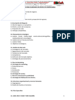 Esquema para Elaborar Un Proyecto Empresarial