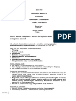 Cmy 3709 Assessment 1 First Semester 2023