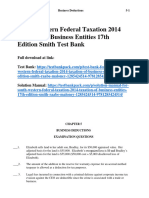 South-Western Federal Taxation 2014 Taxation of Business Entities 17th Edition Smith Test Bank 1