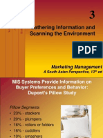 Gathering Information and Scanning The Environment: Marketing Management