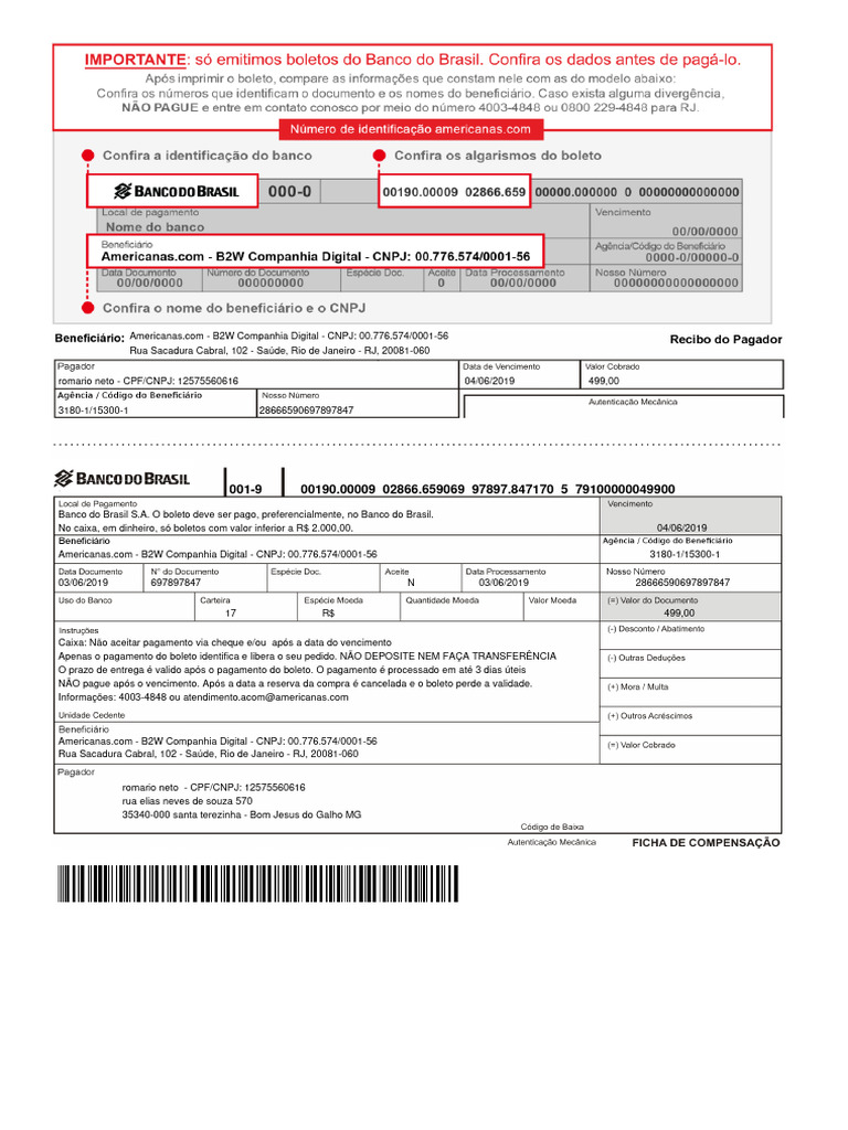 Bank Slip PDF
