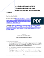 South-Western Federal Taxation 2016 Essentials of Taxation Individuals and Business Entities 19th Edition Raabe Solutions Manual 1