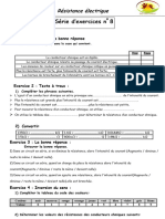 Série 4 - Résistance Électrique