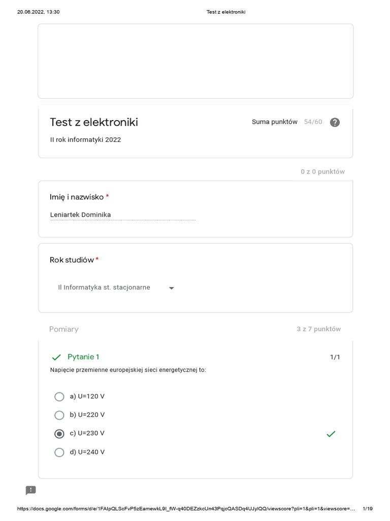 Test Z Elektroniki PDF