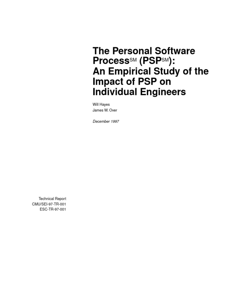 Personal Software Process Workbook Pdf – AOSA