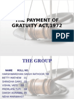 The Payment of Gratuity Act1972