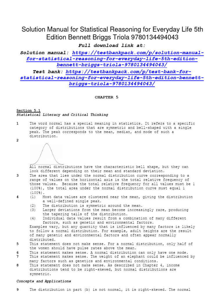 Statistical Reasoning For Everyday Life 5Th Edition Pdf – TJJVCB