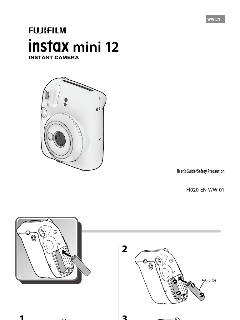 Manual Instax 12 PDF Flash (Photography) Camera