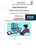 Practica 5.- DHCP en W2k3