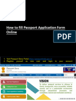 Filling Passport Application Form Online