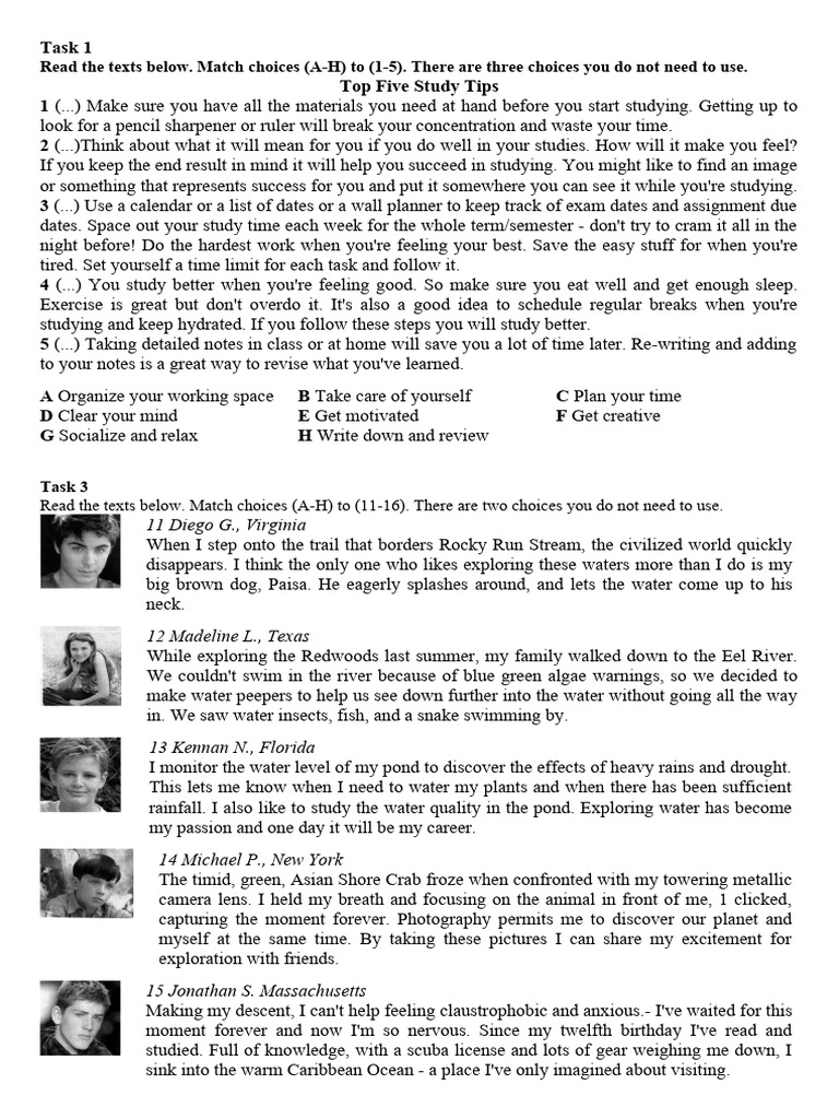 Tasks 1 - 3 - 5 | PDF