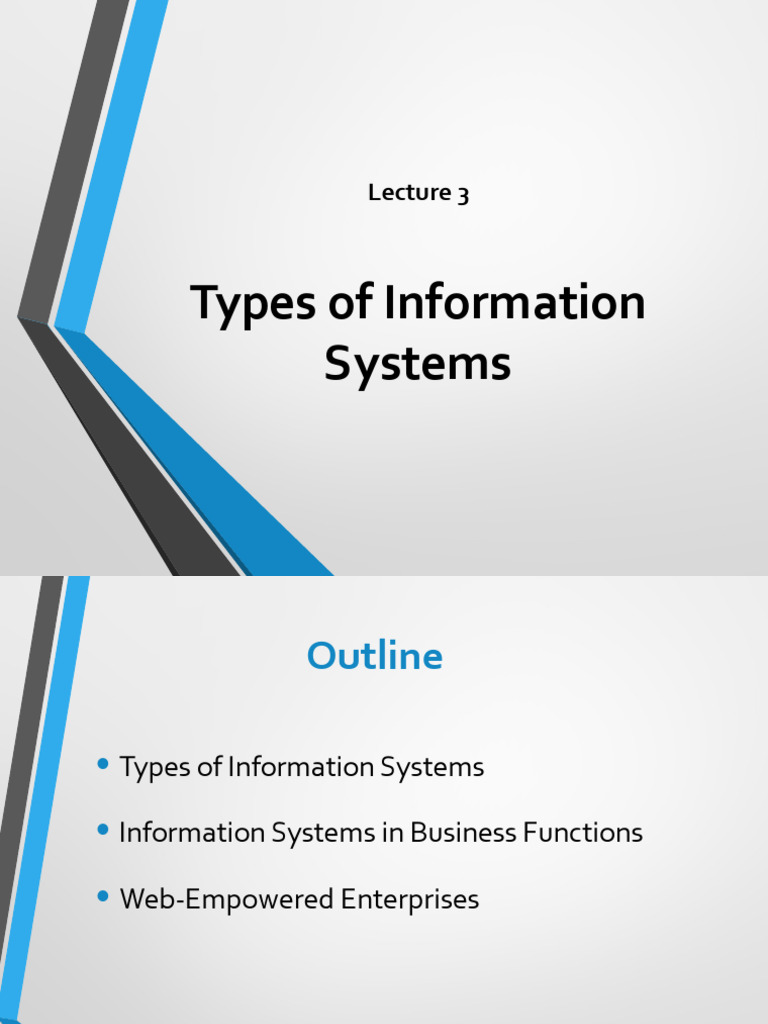 3- Types of Information Systems | PDF