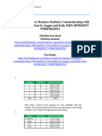 Solution Manual For Business Statistics Communicating With Numbers 2nd Edition by Jaggia and Kelly ISBN 0078020557 9780078020551