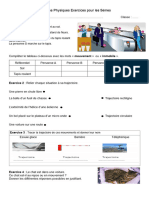 Physique 5eme Feuille Exercices Caracteriser Un Mouvement