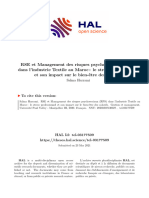 Management Des Risques Psychosociaux