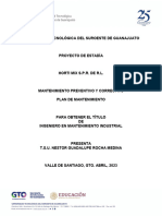 Mantenimiento Preventivo y Correctivo, Plan de Mantenimiento 