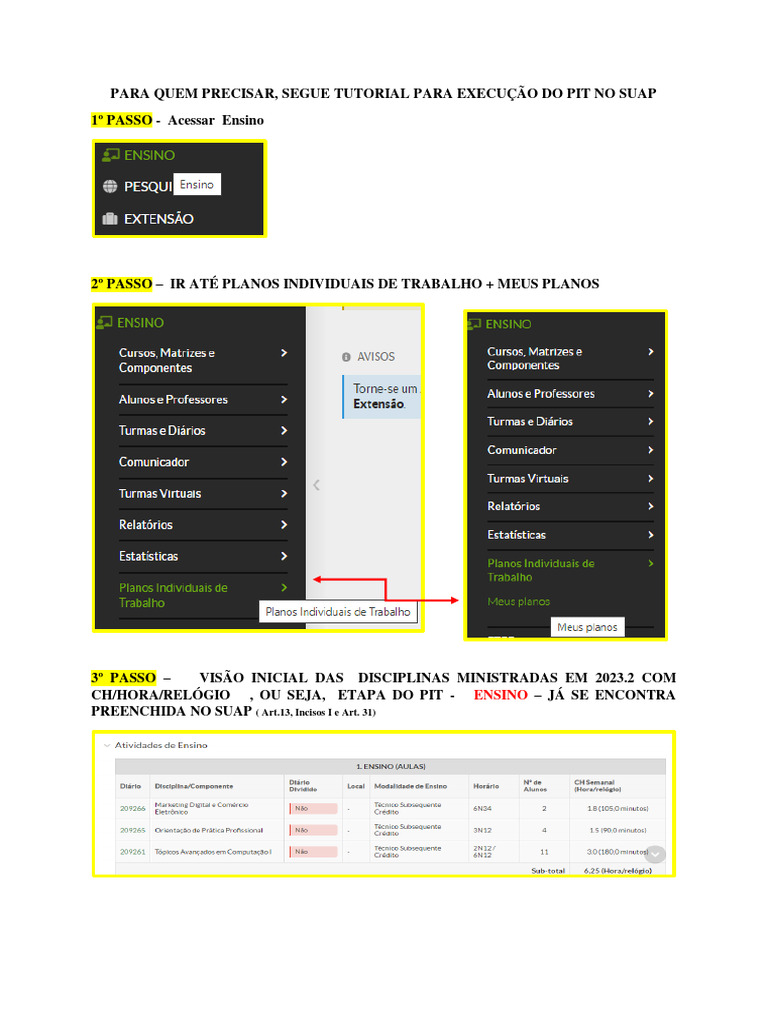 Tutorial - Pit - Suap | PDF | Negócios | Tecnologia e Engenharia