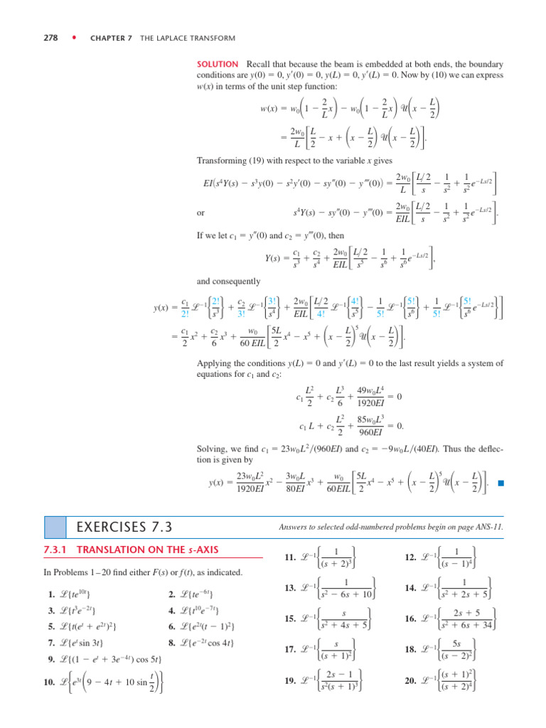 Laplace Transform Applications in Engineering | PDF