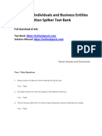 Taxation of Individuals and Business Entities 2013 4th Edition Spilker Test Bank 1