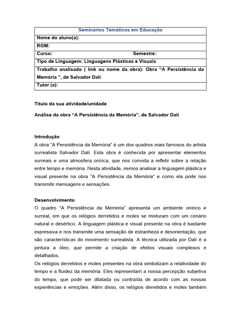 Seminários Temáticos em Educação | PDF