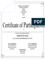 SGC Certificate of Participation Template