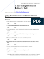 Test Bank For Accounting Information Systems 9th Edition by Hall 1