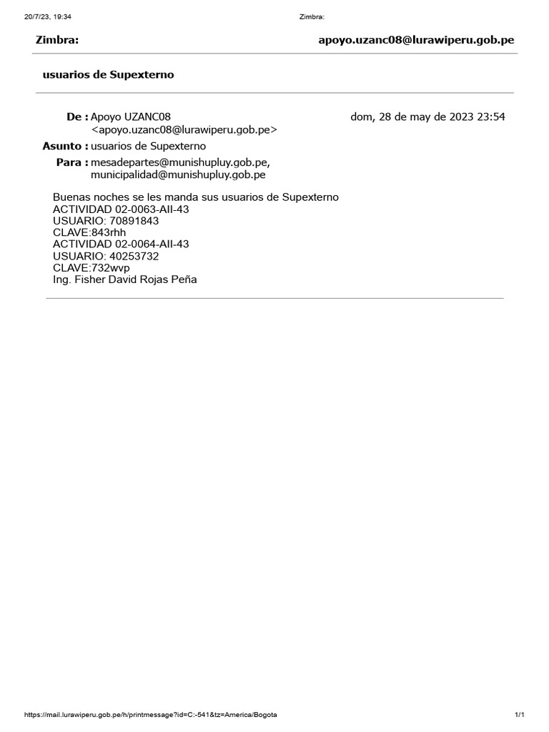 SERVICES MAILS ZIMBRA FREEWIFI PAGES PERSOS visual data 3