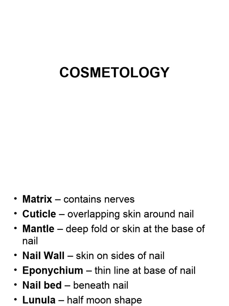 Cosmetology | PDF