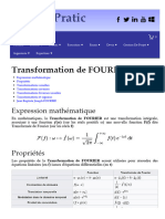 Opération Sur Transformées de Fourier